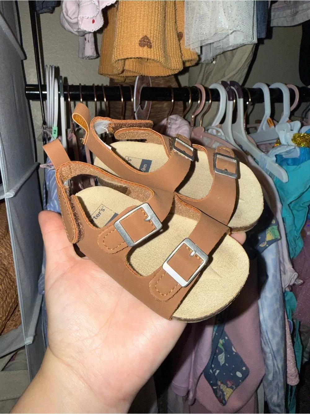Carter's Tan Toddler Buckle Sandals